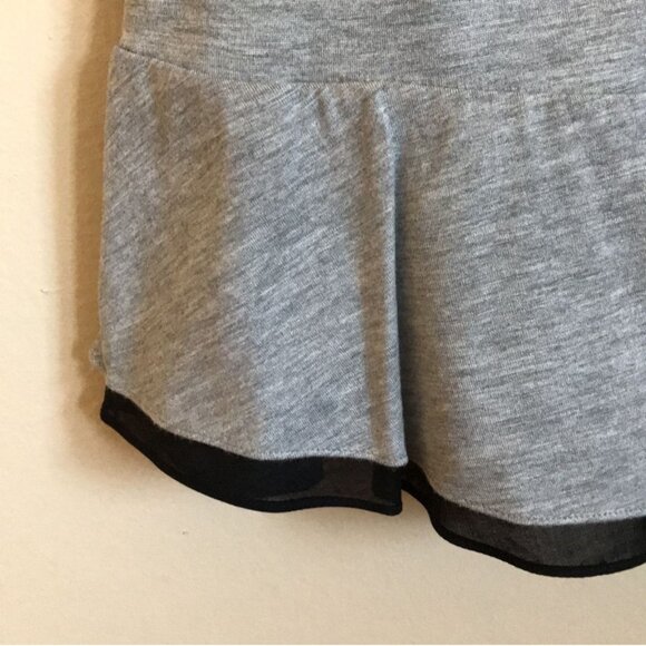 NWT $165 Diane von Furstenberg black and grey peplum top - Picture 6 of 7